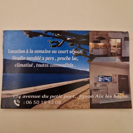 Studio Meuble Au Rdc , Proche Lac Aix-les-Bains Buitenkant foto