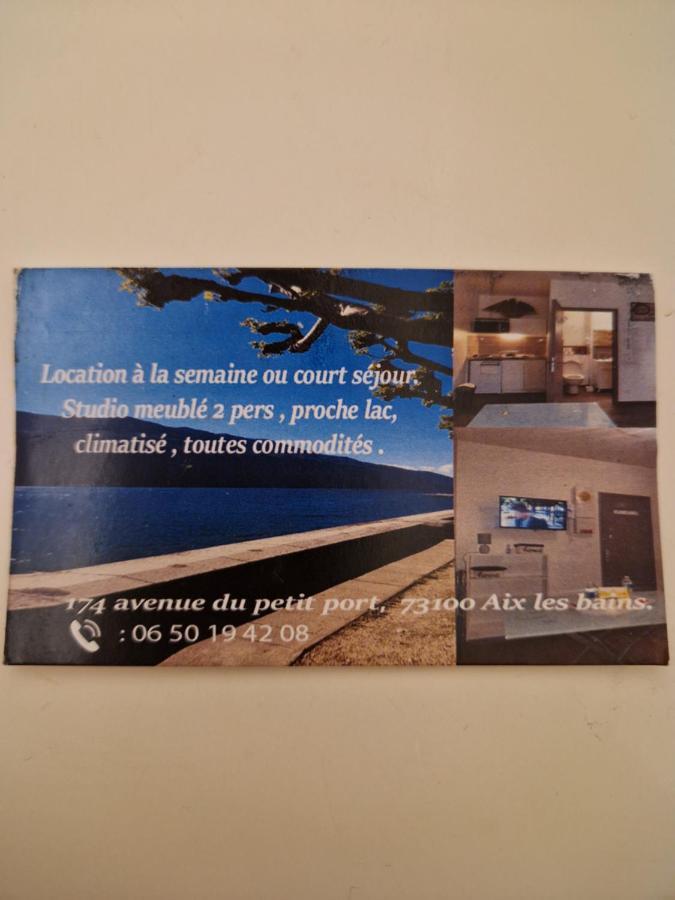Studio Meuble Au Rdc , Proche Lac Aix-les-Bains Buitenkant foto